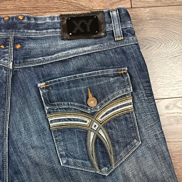 X-Ray Men’s Distressed Faded Blue Straight Leg Denim Jeans Size 36 - Picture 10 of 10